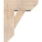 Ekena Millwork Traditional Slat Smooth Bracket w/ Offset Brace, Douglas Fir, 7 1/2"W x 18"D x 22"H BKT0806X18X22TRA06SDF - alternate 3